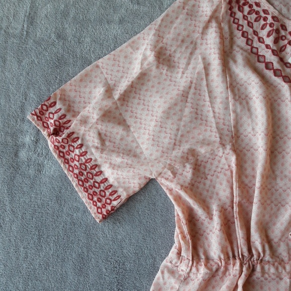 Anthro One September Pink Euphemia Peasant Blouse - Picture 4 of 7